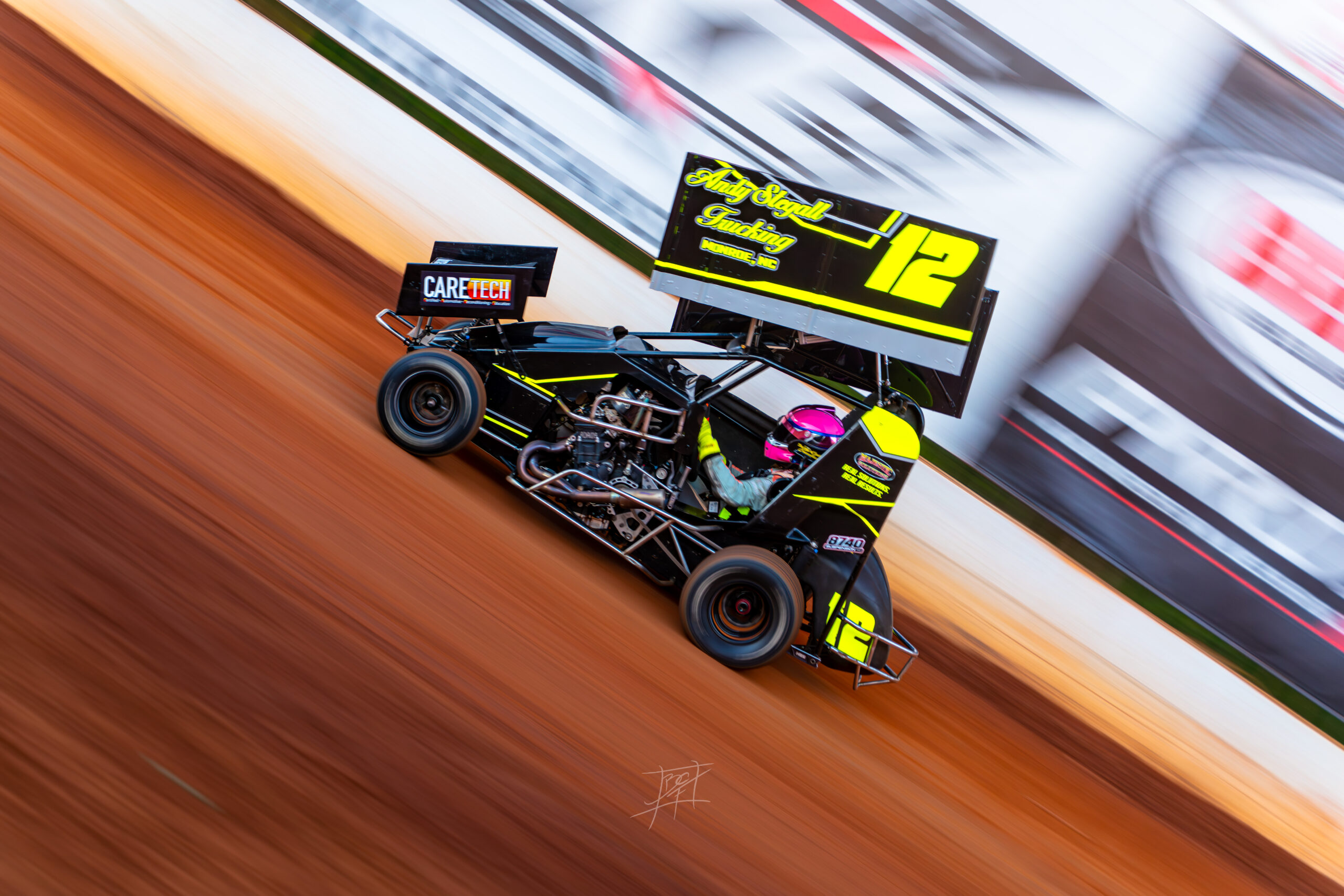 Sally Mott dirt racing.